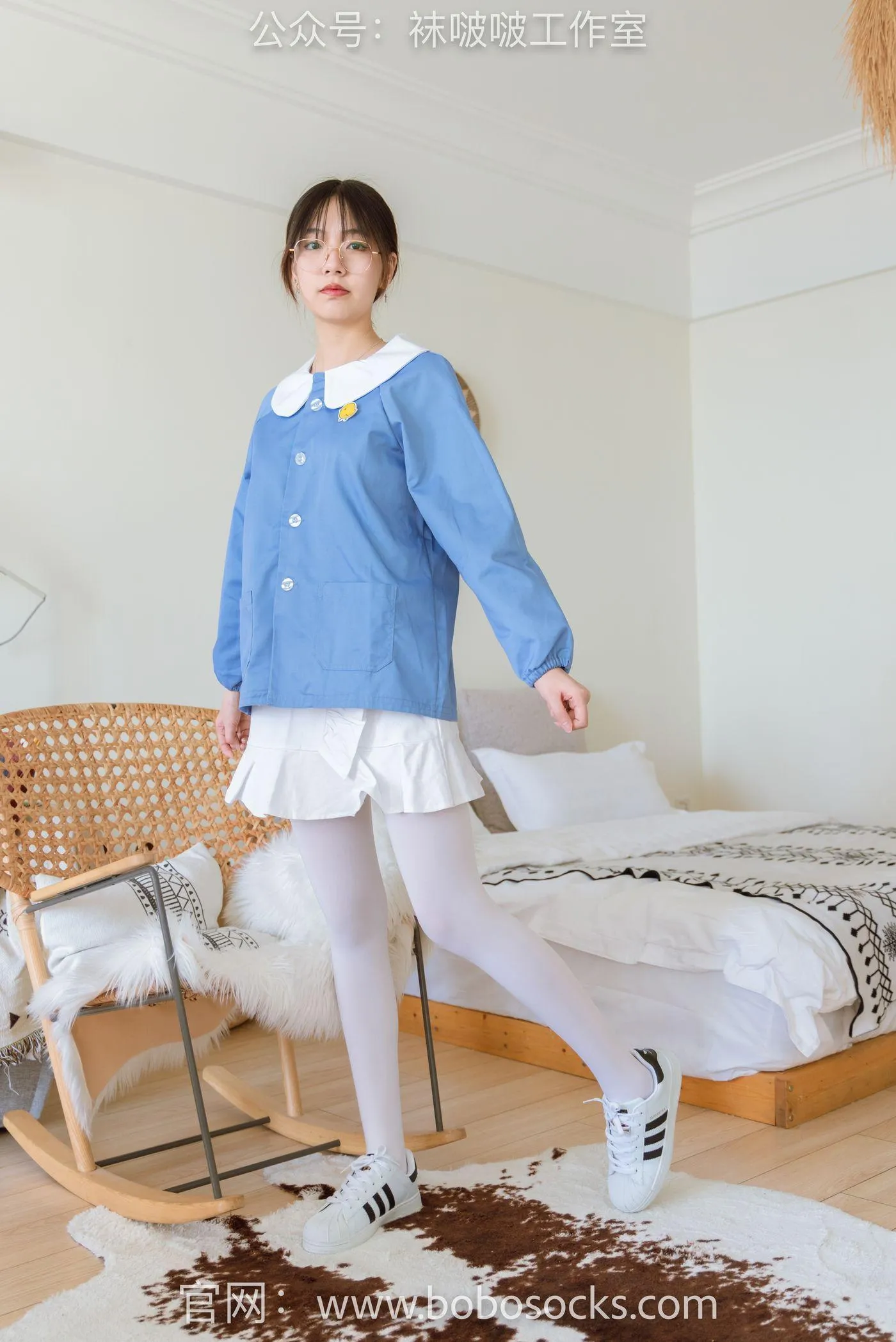 [BoBoSocks袜啵啵]NO.093 小甜豆-贝壳头、厚白丝 [132P]插图6